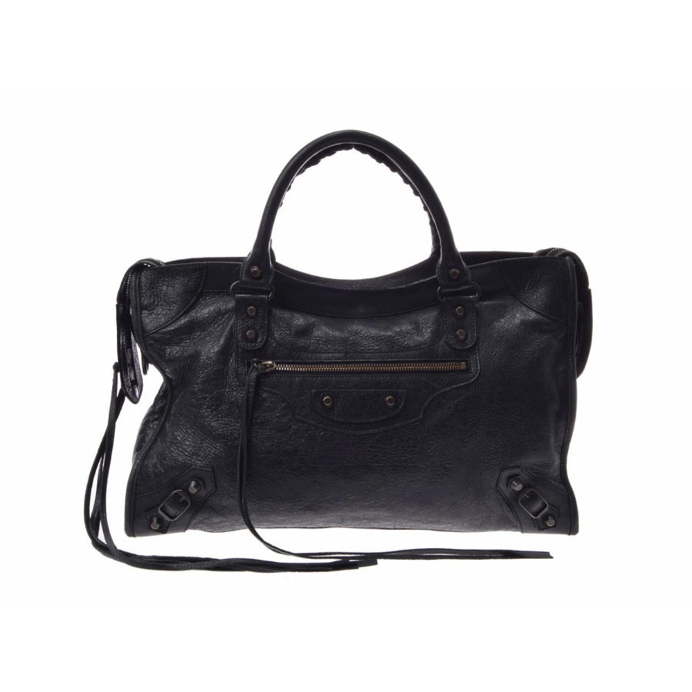 Balenciaga The City Leather Black Bag